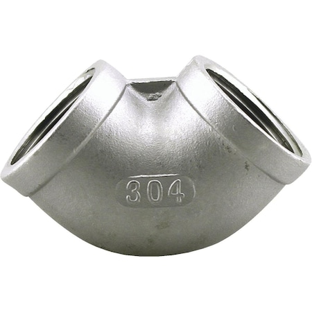 Plumbeeze PLUMB-EEZE 1/2 In. FIP 90 Deg. Stainless Steel Elbow 1/4 Bend U2-SSE-05